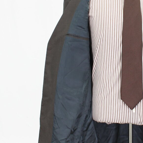 Tom James 44L 36x32 Green Houndstooth 3-Button Suit R489 - Picture 11 of 15